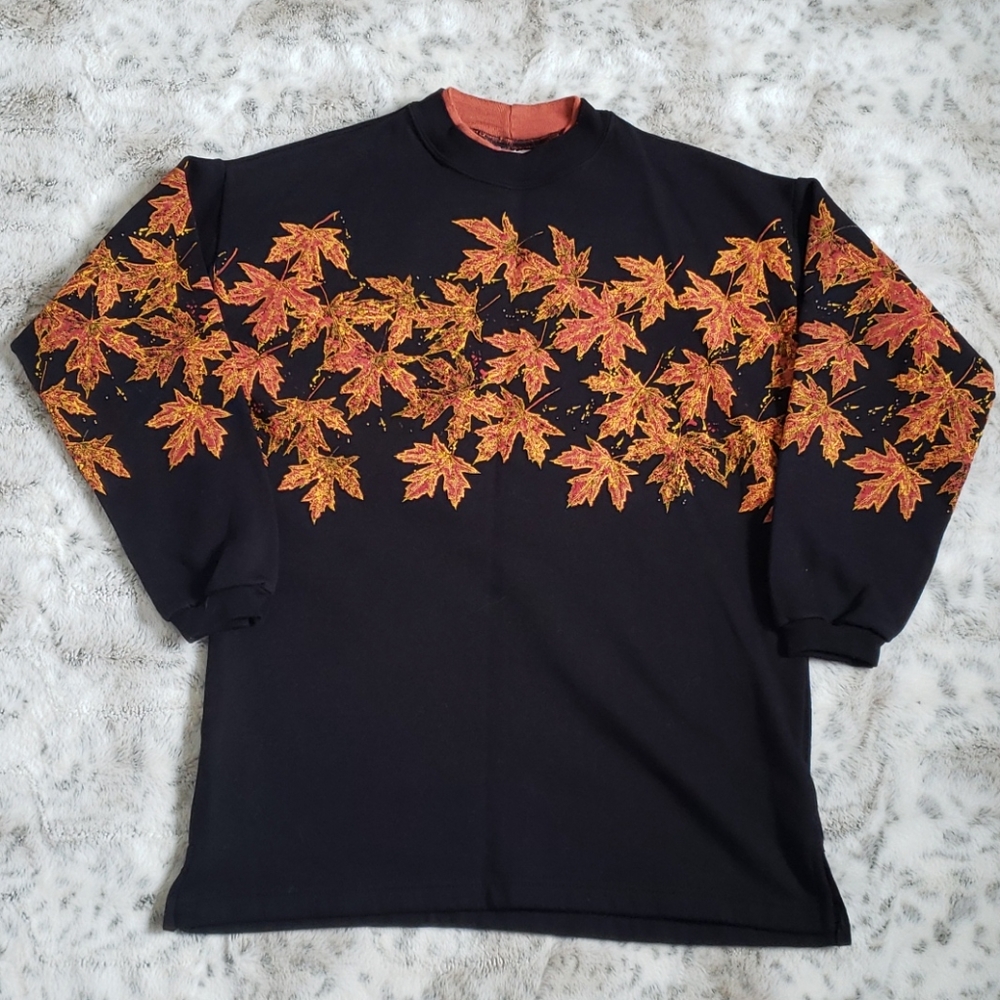 Vintage Maple Sweatshirt Tunic
